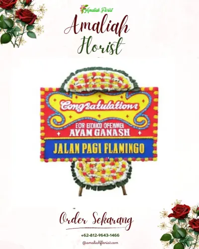Bunga Papan Congratulation di Tanjung Gusta